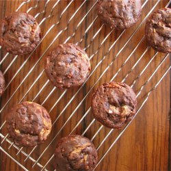 Chocolate PB Banana Muffins