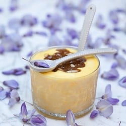 Saffron Yogurt With Spicy Honey