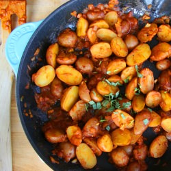 Pan Roasted Baby Potatoes