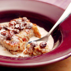 Praline Bacon Bread Pudding