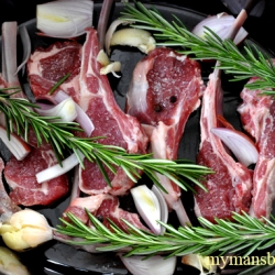 Olive Oil Poached Lamb Chops