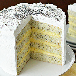 Lemon Poppy Seed Lady Cake