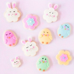 Chick and Bunny Easter Cookies