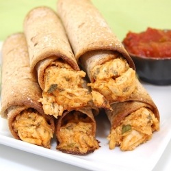 Creamy Baked Chicken Taquitos