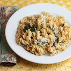 Baked Pasta with Spinach and Cheese