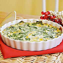 Crustless Spinach Quiche