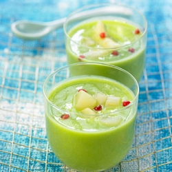 Pea & Pink Peppercorn Gazpacho