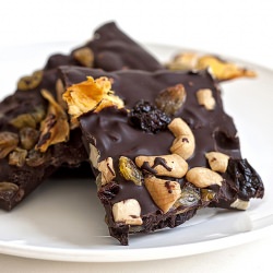 Dried Fruit Nut Chocolate Bark