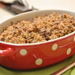 Pear and Chocolate Crumble