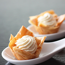 Phyllo Cups w/ Maple Mousse