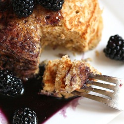 Oatmeal Pancake Mix + Berry Syrup