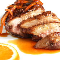 Duck with Orange Gastrique