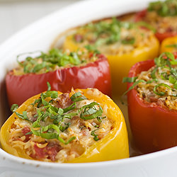 Orzo-Stuffed Peppers