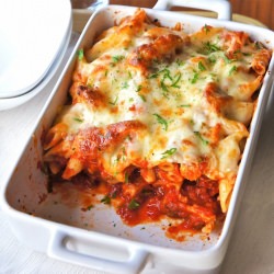 Chicken Parmigiana With Penne Pasta