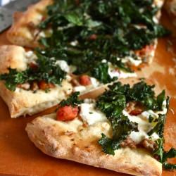 Sausage Pizza w/ Crispy Kale