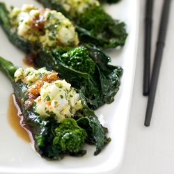 Shrimp Stuffed Broccoli Rabe