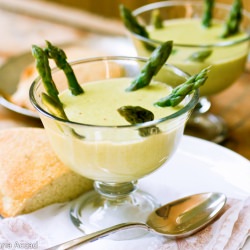 Asparagus and Calabasa Cream Soup