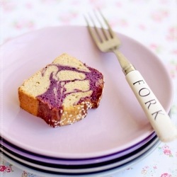 Purple Sweet Potato Sesame Cake