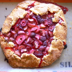 Strawberry Rhubarb Galette