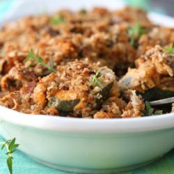 Aubergine and Zucchini Bake