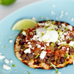 Black Bean Tostadas