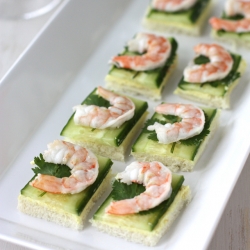 Shrimp, Curry Canapes