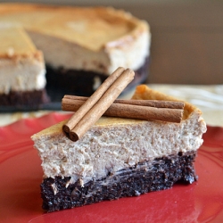 Mexican Brownie Bottom Cheesecake