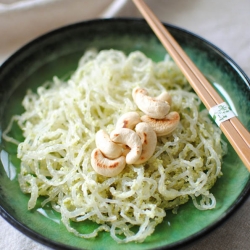 Kelp Noodles w/ Broccoli Pesto