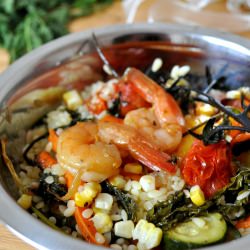 Grilled Vegetables & Shrimp Salad