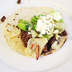 Black Bean Tacos with Cumin and Lime