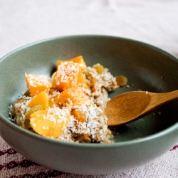 Mango Oatmeal with Coconut