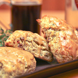 Green Garlic, Bacon & Thyme Scones