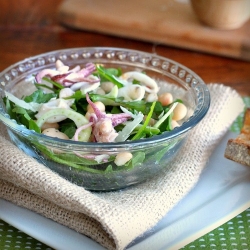 Calamari, Fennel, White Bean Salad