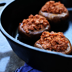 Soyrizo Stuffed Mushrooms