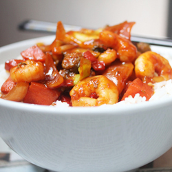 Korean Shrimp Stir-Fry