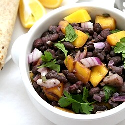 Black Beans with Mango