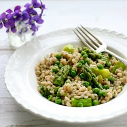 Spring Green Barley Risotto