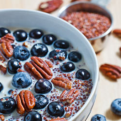 Blueberry, Pecan Quinoa Porridge