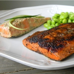 Blackened & Mustard Roasted Salmon