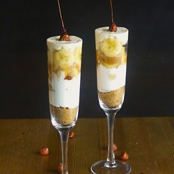 Banoffee with Candied Hazelnuts