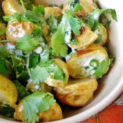 Cilantro-Green Chili Potato Salad