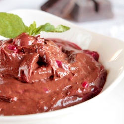 Chocolate Raspberry Pots de Creme