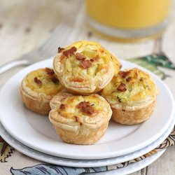 Bacon, Leek & Cheddar Mini Quiches