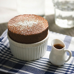 Chocolate & Passion Fruit Soufflé