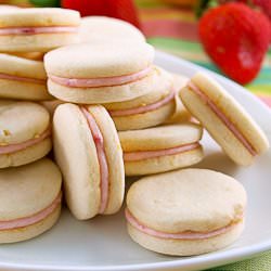 Strawberry Lemon Sandwich Cookies