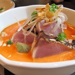 Tataki of Bonito with Salmorejo