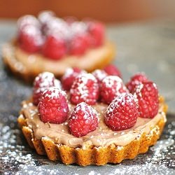 Chocolate Cream & Raspberry Tartlet