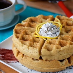 Lemon Poppyseed Waffles