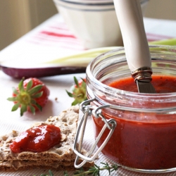 Strawberries & Pepperoni Dip