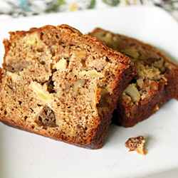 Apple Walnut Flax Bread